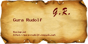 Gura Rudolf névjegykártya